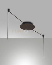 3749-52-101 EDISON MONTATURA NERA TONDA D.18CM 2 FORI