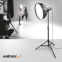 Studio Line Beauty Dish Softbox QA105 - Beauty Dish light shaper, Ø 105 cm, profondità 46 cm, pieghevole, con griglia, diffusore interno ed esterno, per flash da studio Speedlite, 22456