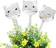 Sistema di irrigazione - palloni di irrigazione - sistema di irrigazione - piante da appartamento - forma gatto - lampade di autoirrigazione - vetro trasparente - acqua per piante - tecnologia di irrigazione per piante.