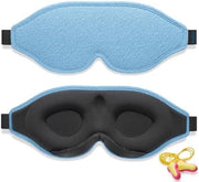 Slaapmasker innovativo per uomo e donna, progetto 100% bloccante per la luce, occhiali per dormire, fare un pisolino, meditare, viaggiare (blu)
