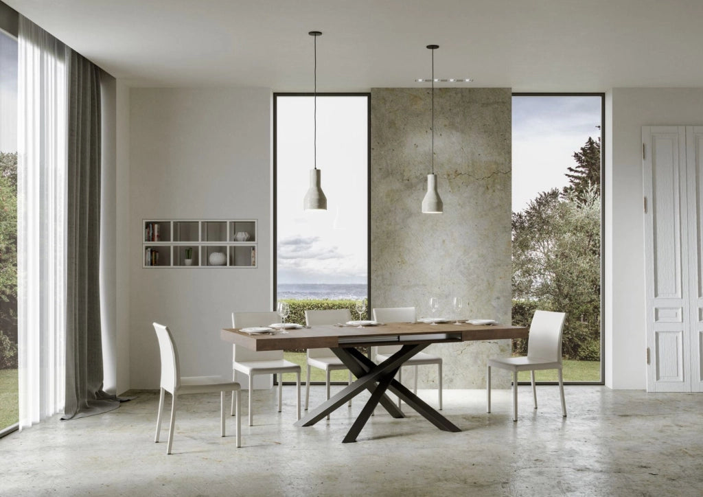 Tavolo Allungabile 120-224x90x77 cm Volantis Noce