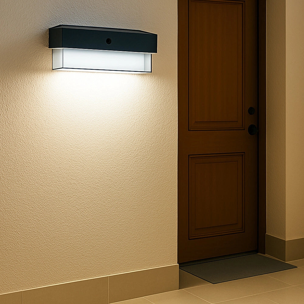 Trade Shop - Applique Solare Con Sensore Movimento 3 Modalità Luce 6000k Ip54 Da Esterno Zq-bd-006gy -