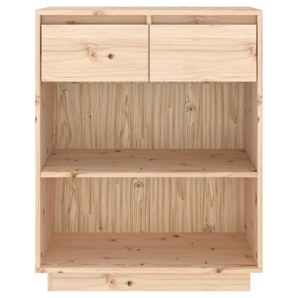 Mobile consolle rustico capiente 60 x 34 x 75 cm realizzato in legno di pino naturale 02_0048114