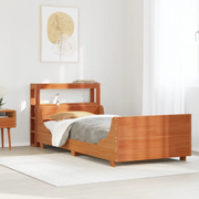 vidaXL Letto senza Materasso Marrone Cera 100x200 cm in Legno di Pino