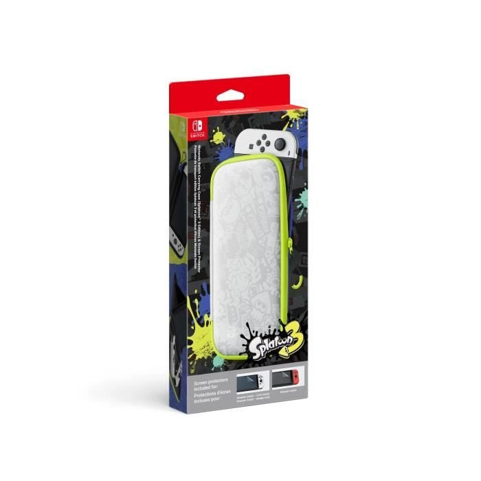 Custodia per il trasporto Splatoon 3 Edition e protezione dello schermo per Nintendo Switch (modello OLED)