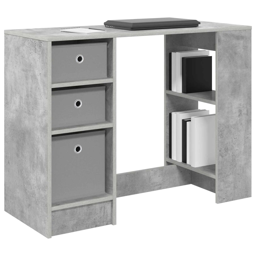 Scrivania Grigio cemento 100 x 40 x 75 cm Legno multistrato