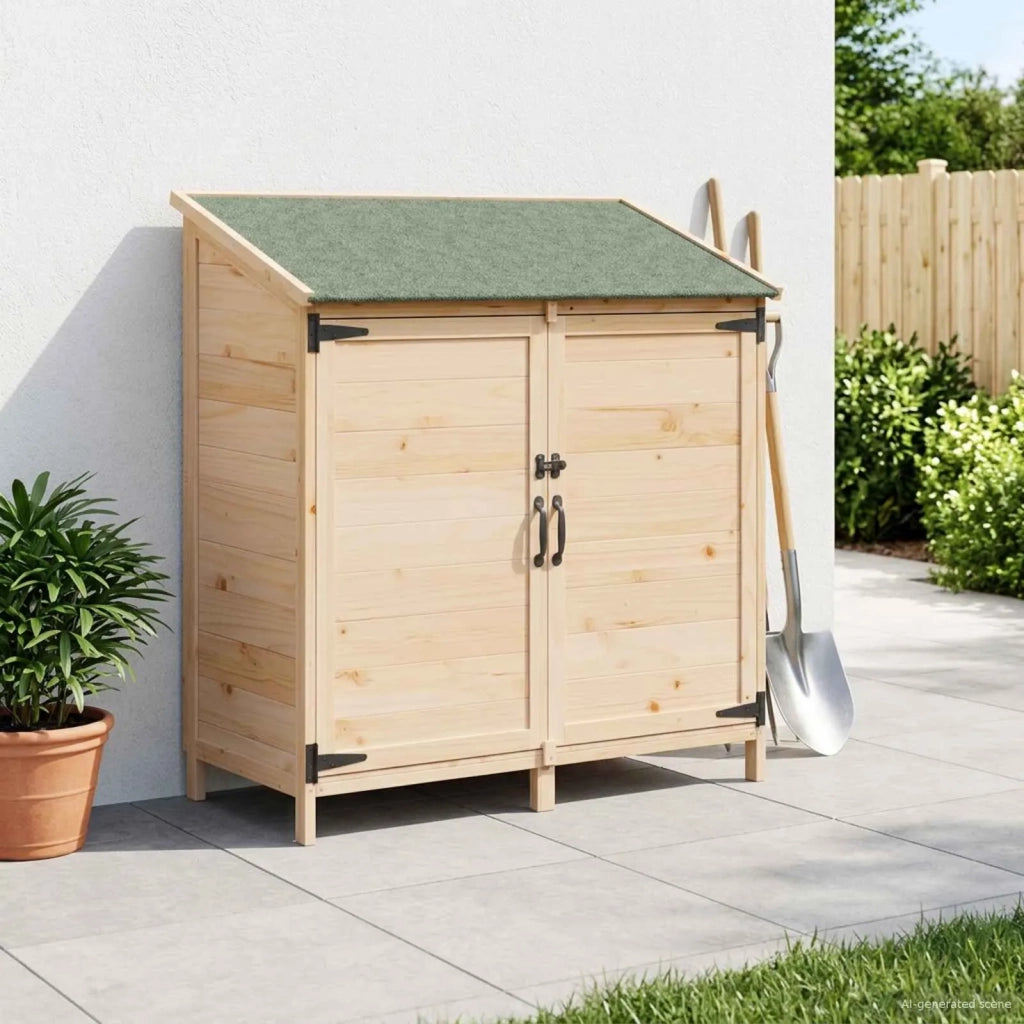 Capanno da Giardino Naturale 106,5 x 56 x 113,5 cm CFW4059976