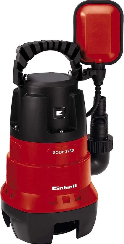Pompa per l'acqua di scarico (370 W, profondità di immersione 5 m, cavo di alimentazione 10 m, con galleggiante, pale in acciaio inossidabile resistente alla corrosione, avvolgimento del cavo)