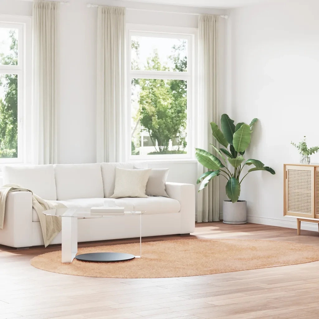 Tappeto Shaggy a Pelo Lungo NAVARRA Beige 300x200 cm poliestere 4102933