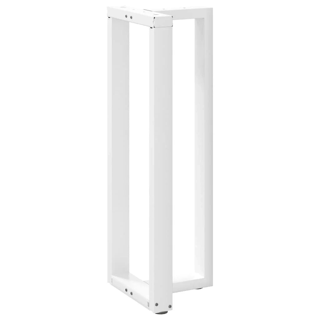 Set di 2 gambe per tavolo da bar a forma di T moderne e funzionali 40 x 35 x 110 cm acciaio bianco 02_0057358