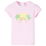 Maglietta da Bambina Rosa Chiaro 116