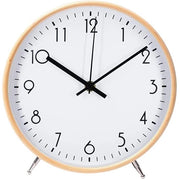 Orologio da parete in legno moderno silenzioso 8,6 pollici per soggiorno, cucina, orologio non ticchettante (bianco)