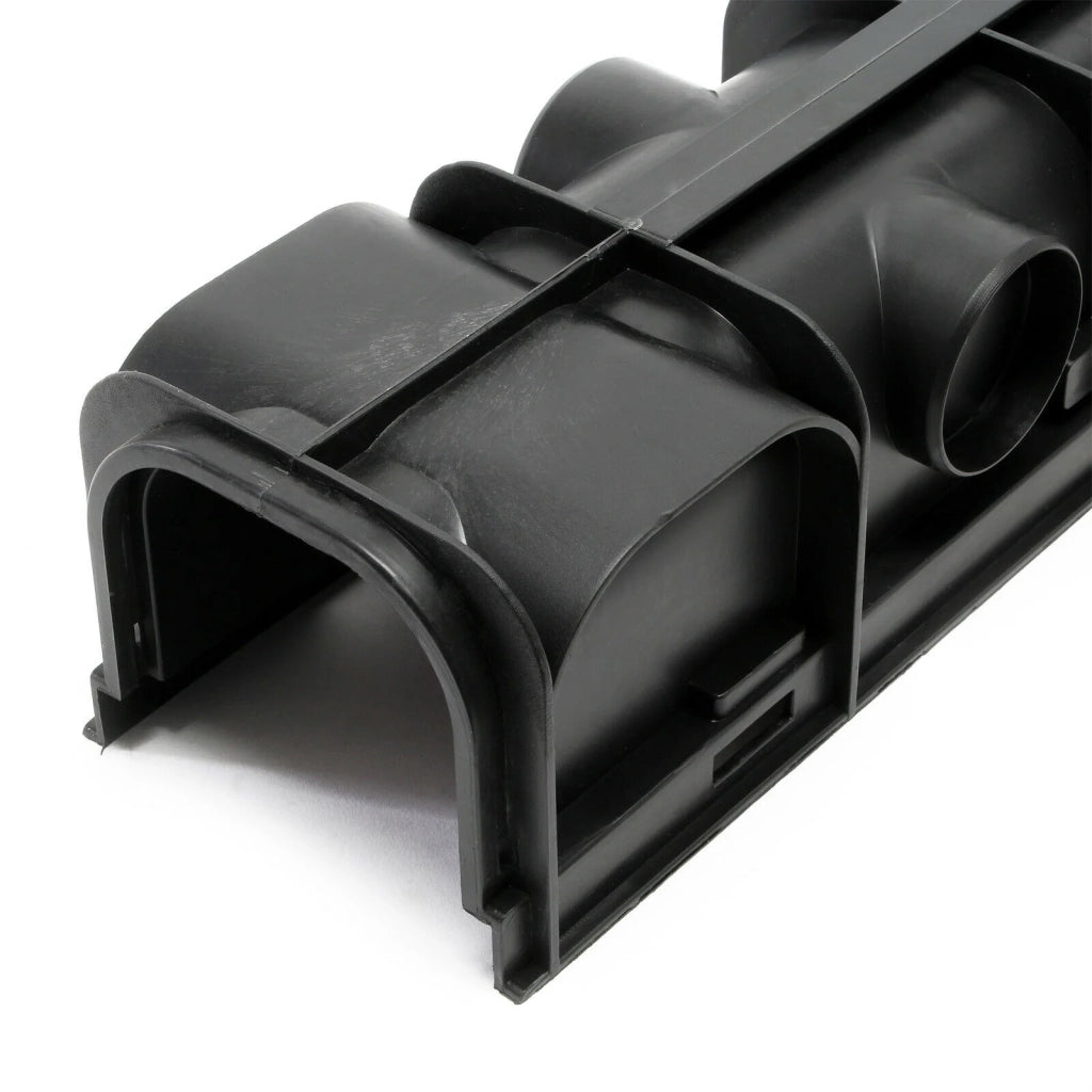 Set di 3 canali di drenaggio a griglia da 1 m copertura in ghisa da 1,5 tonnellate drenaggio delle acque reflue 16_0001699