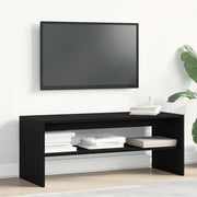 vidaXL Mobile Porta TV Rovere Nero 100x40x40 cm in Legno Multistrato