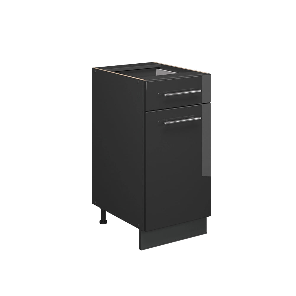 Vicco Mobiletto base per cucina Antracite lucido 40 cm senza piano di lavoro