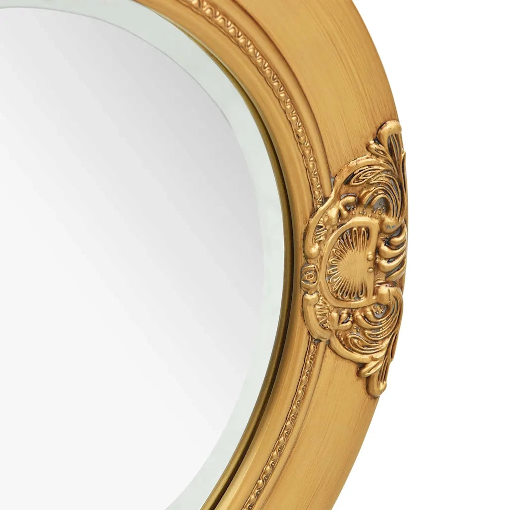 Specchio da Parete Stile Barocco 50 cm Oro 320345