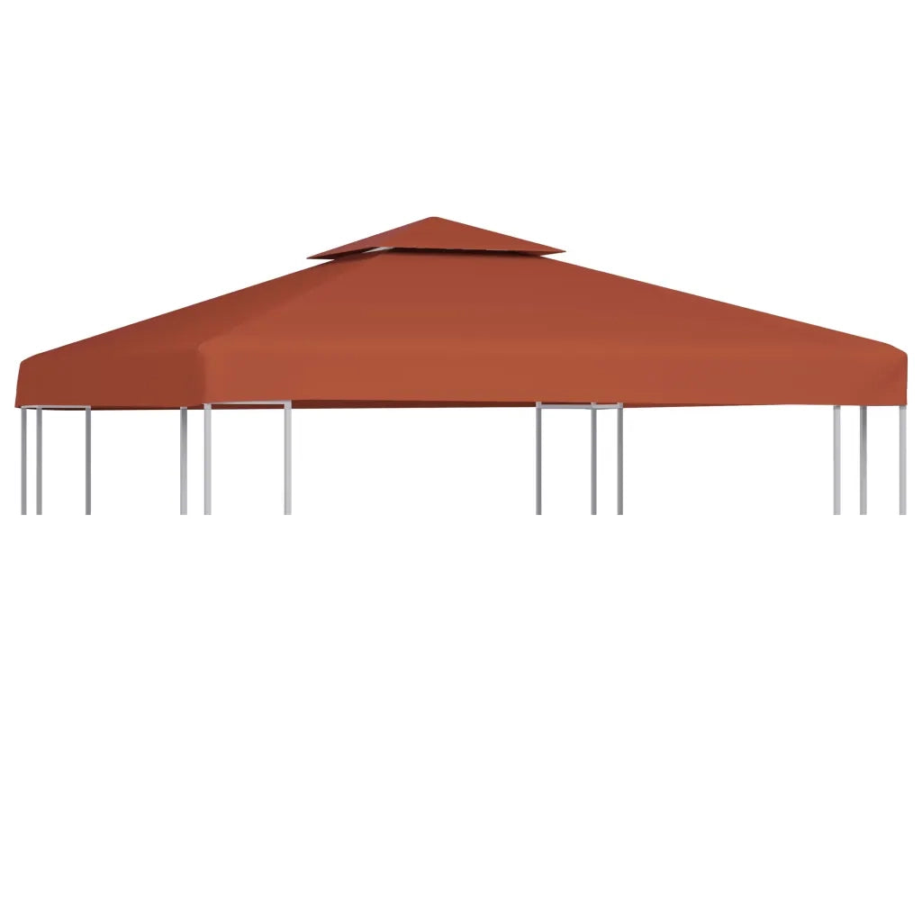 Copertura Superiore Gazebo a 2 Strati 310g/mÂ² 3x3m Terracotta