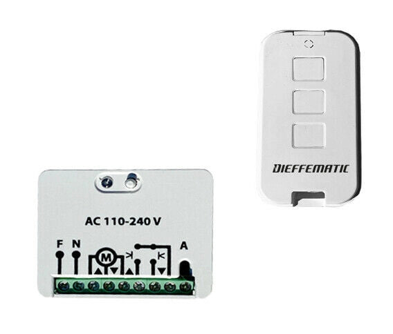KIT CENTRALE RICEVENTE RICEVITORE PER TAPPARELLA TENDA CON TELECOMANDO 433 KITG