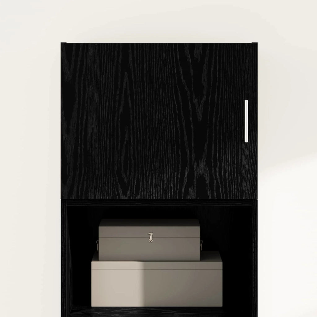 Armadietto a Muro | Mobile a Parete Rovere nero 50 x 42.5 x 40 cm