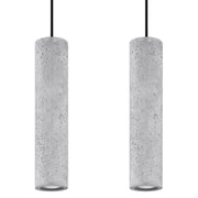 Lampada sospesa in cemento DANTEO 2, 2xGU10 Pure Lume