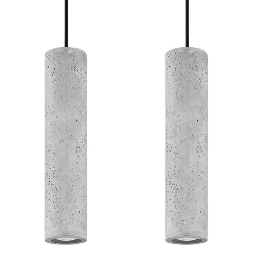 Lampada sospesa in cemento DANTEO 2, 2xGU10 Pure Lume