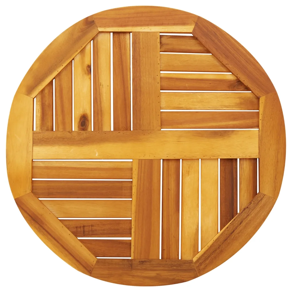 Piano per Tavolo | Superficie Tavolo | Piano Scrivania ?60x2 cm Rotondo in Legno Massello di Acacia