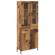 Credenza | Madia | Buffet da pranzo | Armadio da pranzo Legno vecchio 69,5 x 34 x 180 cm Legno multistrato