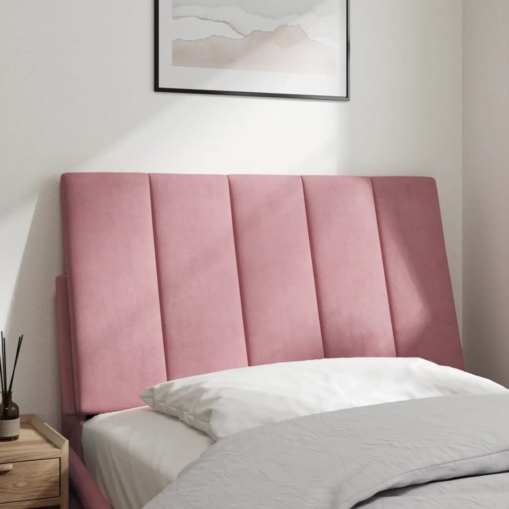 Cuscino Testiera Hanko Rosa 80 cm in Velluto 374648