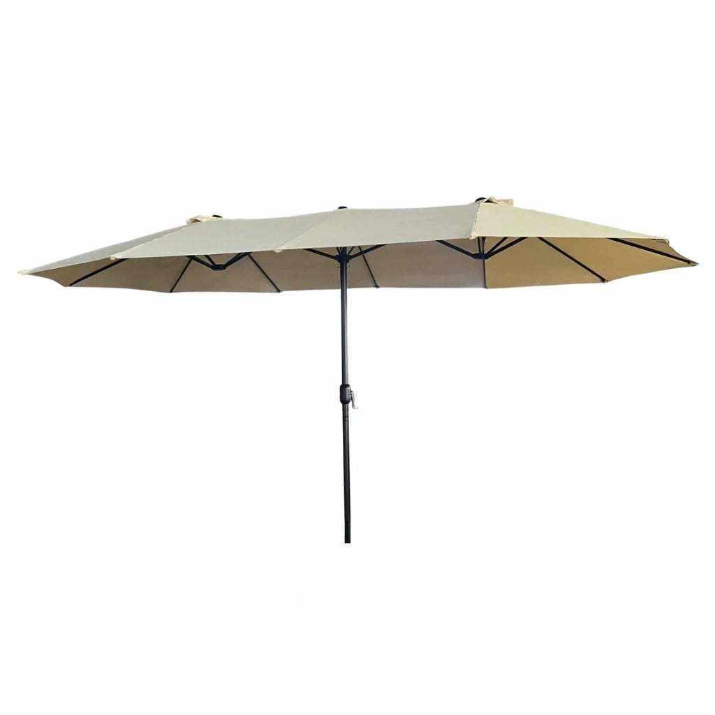 Ombrellone doppio da giardino TILIA beige peso 12,3 kg dimensioni 460x270x245 cm