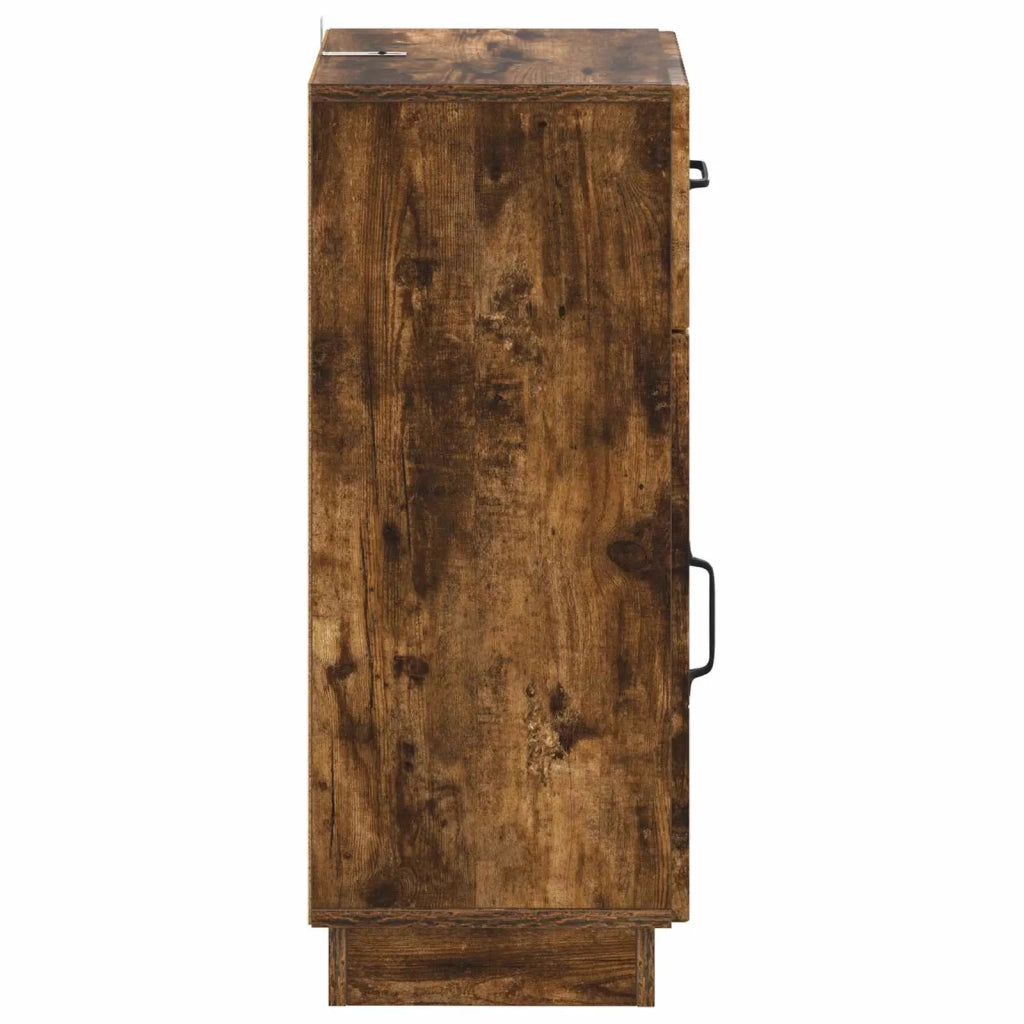 Mobiletto da Bagno HOORN Rovere Fumo 30 x 31 x 77 cm 897270