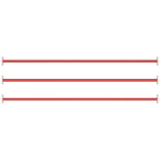 Sbarre da Gioco 3 pz 125 cm in Acciaio Rosso cod mxl 58827