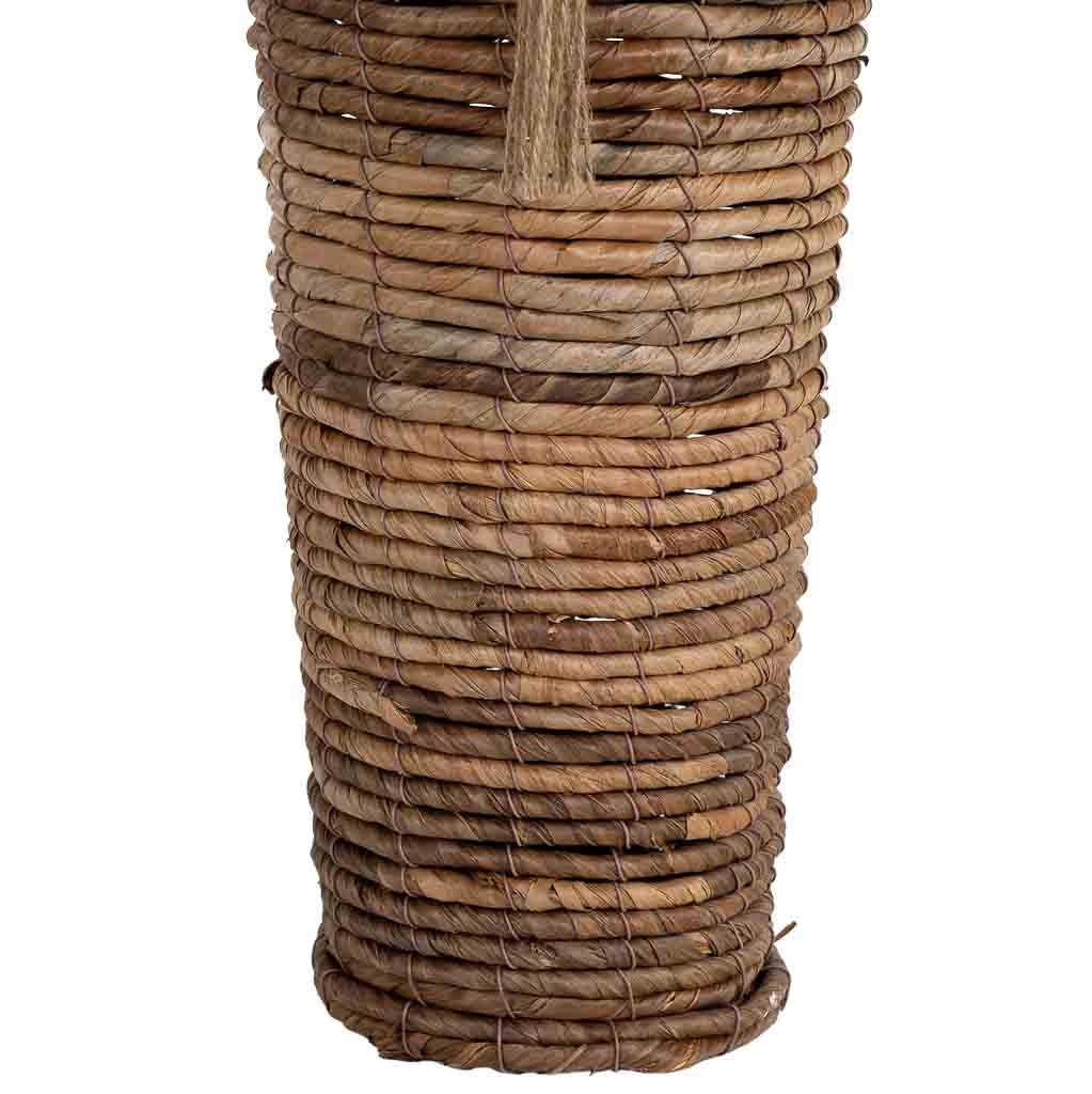Vaso in foglia di banano naturale marrone, D17x58h cm