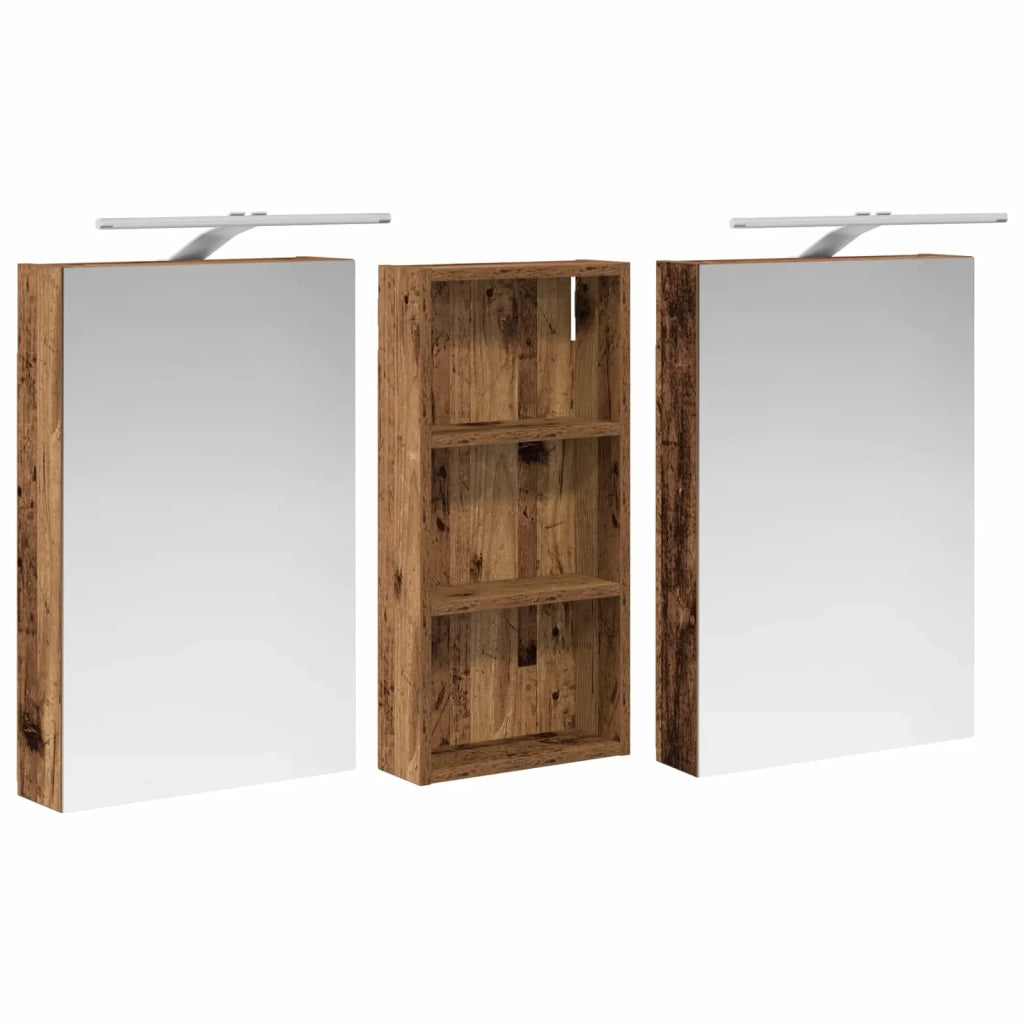 Set di Armadi da Bagno 3 pz 110 x 10,5 x 60,5 cm 3403726