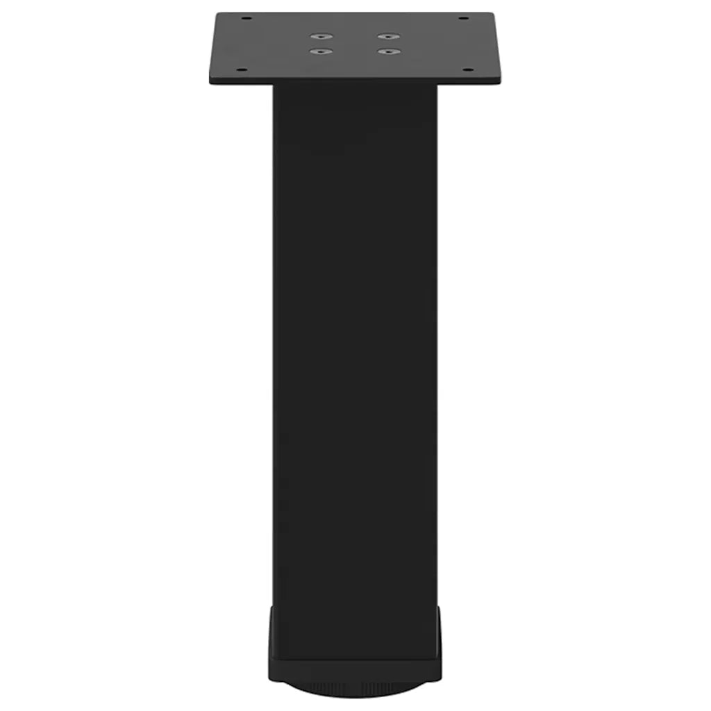Gambe per Tavolino da CaffÃ¨ 4 pz Nere 42-44 cm Acciaio