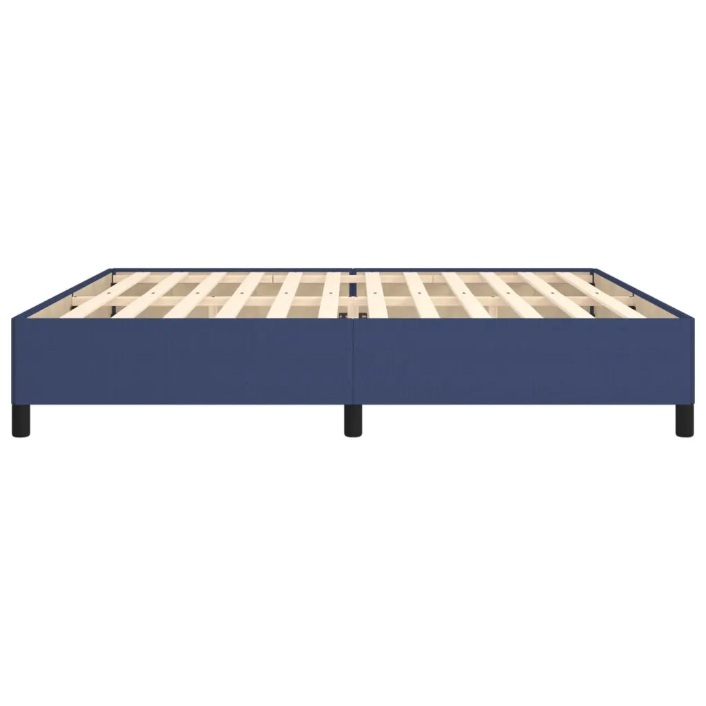 Giroletto senza Materasso-Struttura Letto Blu 200x200 cm in Tessuto 992241