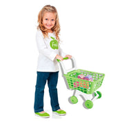 Trade Shop - Carrello Spesa Giocattolo Per Bambini Gioco Supermarket Con Set Accessori -