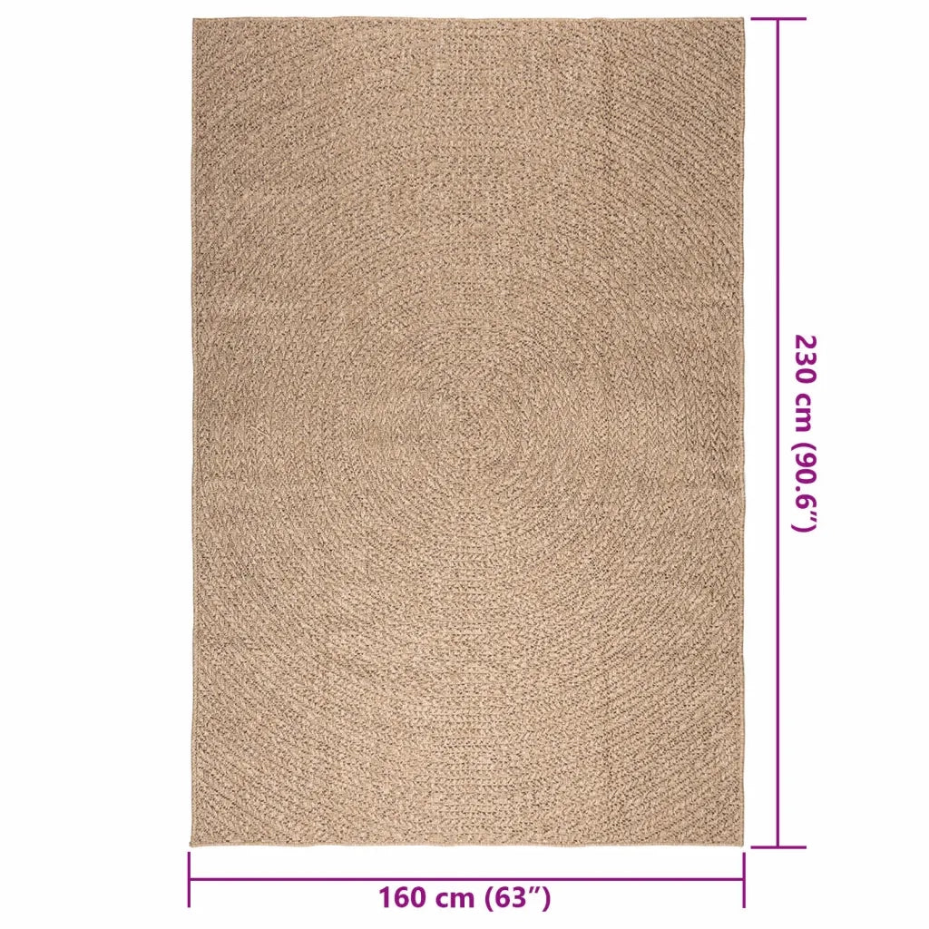 Tappeto ZIZUR 160x230 cm Aspetto Iuta per Interni ed Esterni 364841