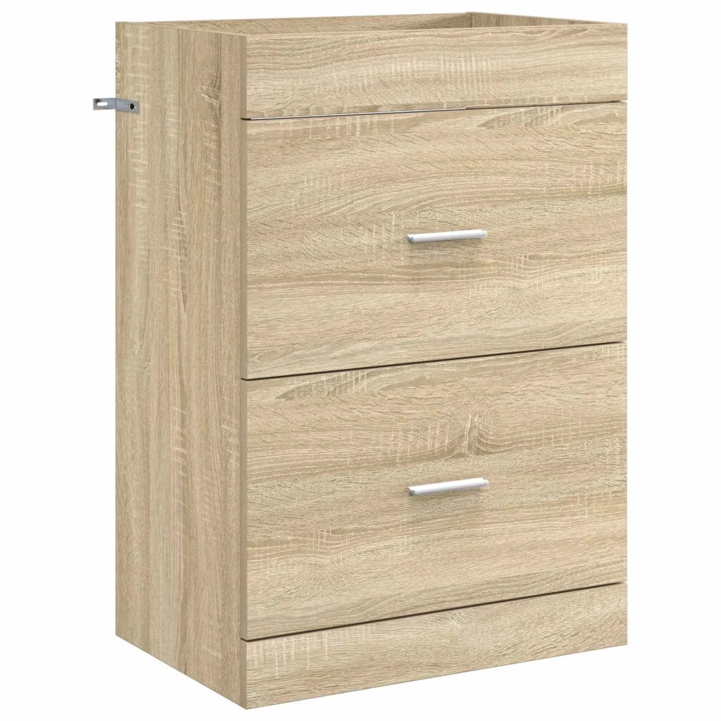 Mobiletto da Bagno Sotto Lavabo Rovere Sonoma 56 x 37,5 x 81 cm 890706