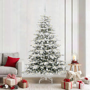Albero di Natale Artificiale con Rami Pieghevoli Bianco 210 cm 3395652