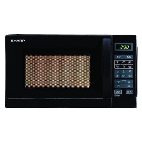 Microonde Sharp R742BKW 25 Litri 900 W Grill (A30,6xL51,3xP42,9) Nero