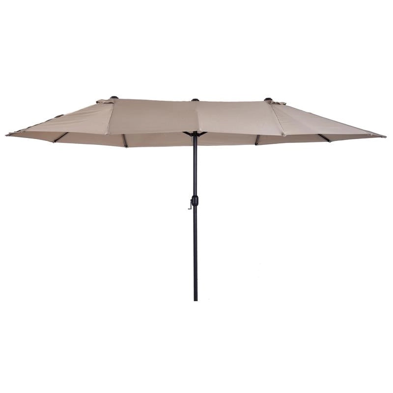 OMBRELLONE DOPPIO TETTUCCIO DA ESTERNO 460 X 270 X 240 ECRÙ