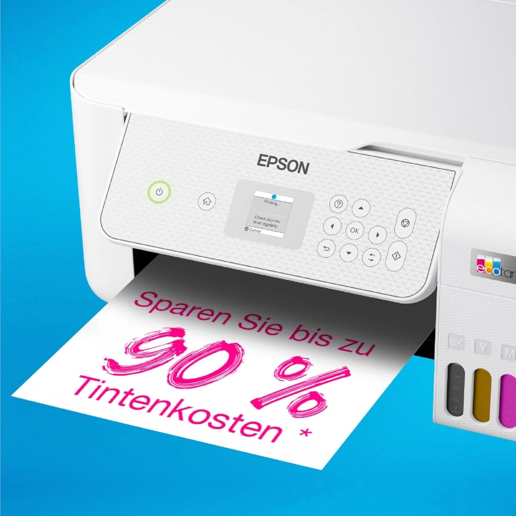 EcoTank ET-2876 - Stampante multifunzione per serbatoi di inchiostro Wi-Fi A4, con scorta di inchiostri inclusi fino a 3 anni
