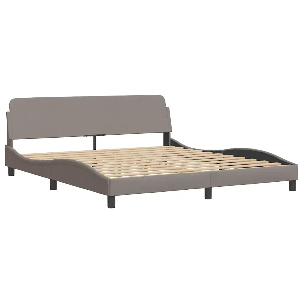 Giroletto senza Materasso Hanko Tortora 180x200 cm in Tessuto