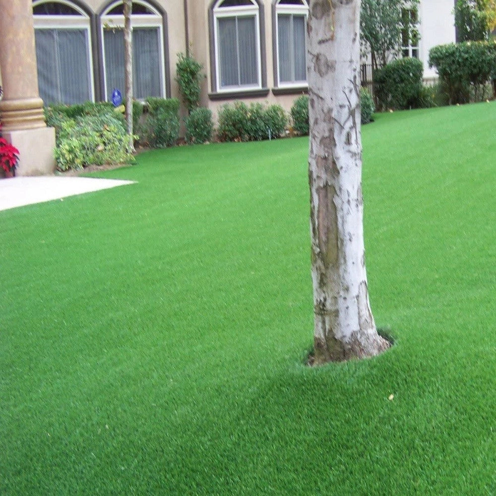 Trade Shop - Prato Sintetico 10mm Finta Erba Tappeto Manto Giardino 4 Sfumature Colore 1x25mt -