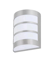 Applique da Parete IP44 E27, Lampada Esterna in acciaio inossidabile, Illuminazione per Ingresso, Vialetti, Patii, Argentata
