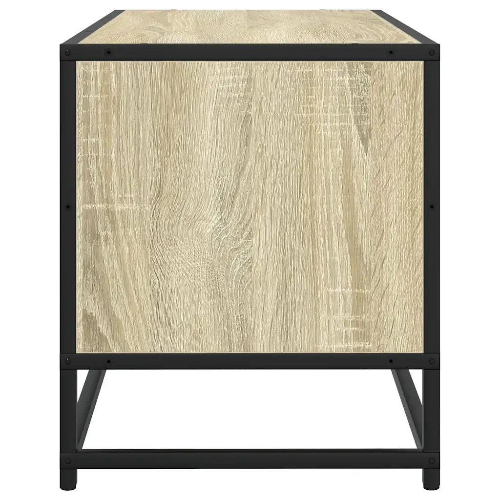 Mobile TV Rovere Sonoma 80x34,5x40 cm Legno Multistrato Metallo 848820