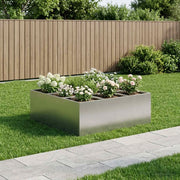 Vaso da giardino Argento 100 x 100 x 30 cm Acciaio Inox 8005747