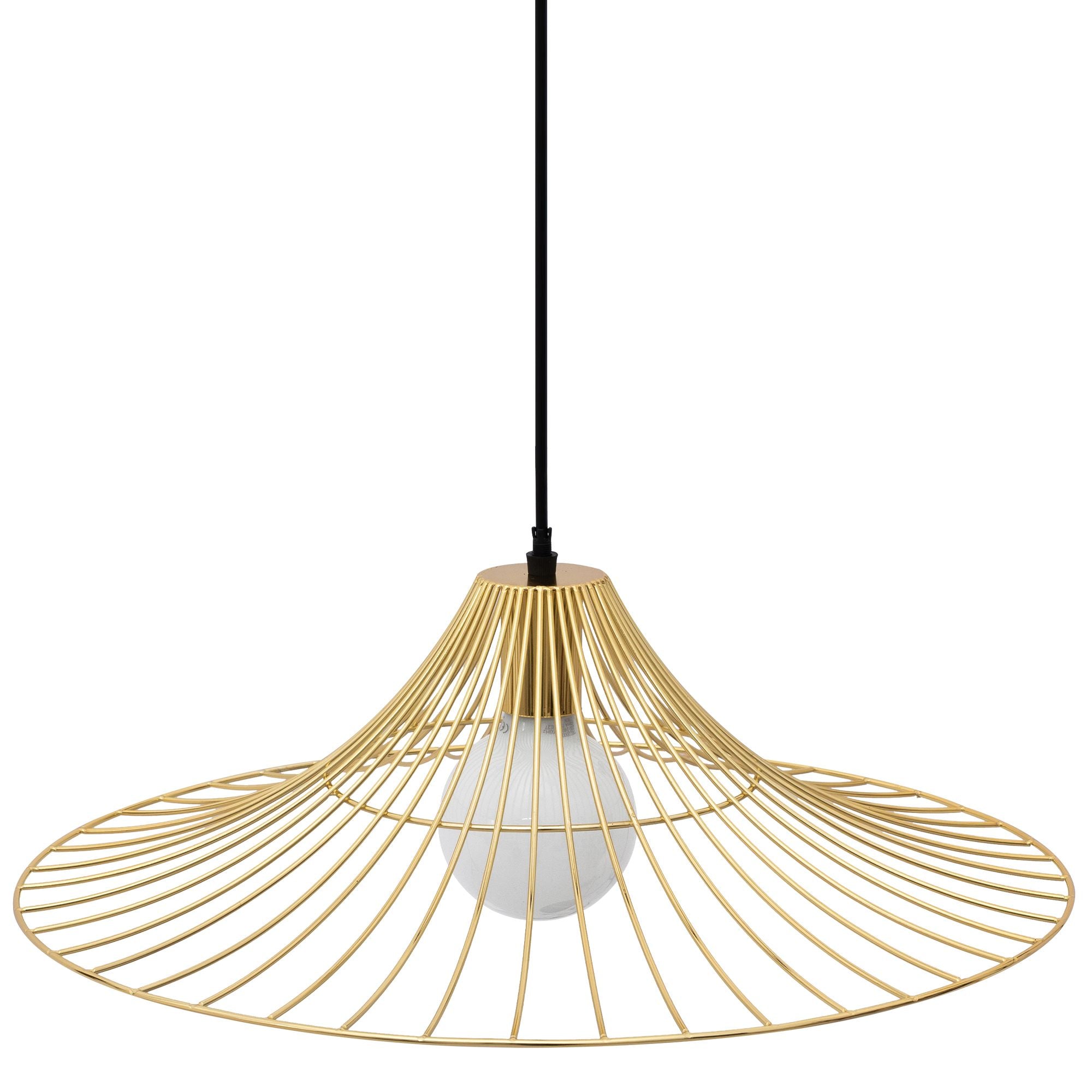 Lampada Da Soffittopensile Piatto Rotondo Loft Oro APP499-1CP