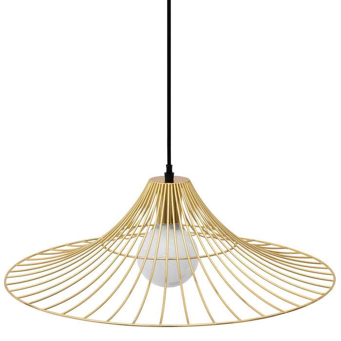 Lampada Da Soffittopensile Piatto Rotondo Loft Oro APP499-1CP