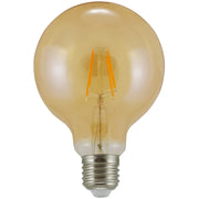 Lampadina LED Filamento G95 E27 2000K 350lm Ambra Polux